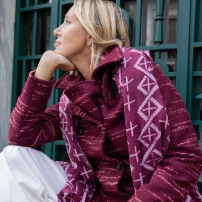 Come indossare la sciarpa sul cappotto